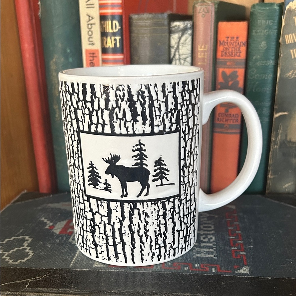 Rustic Moose Ceramic Coffee Mug